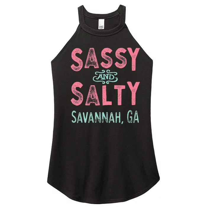 Savannah Georgia Sassy Souvenir Women’s Perfect Tri Rocker Tank