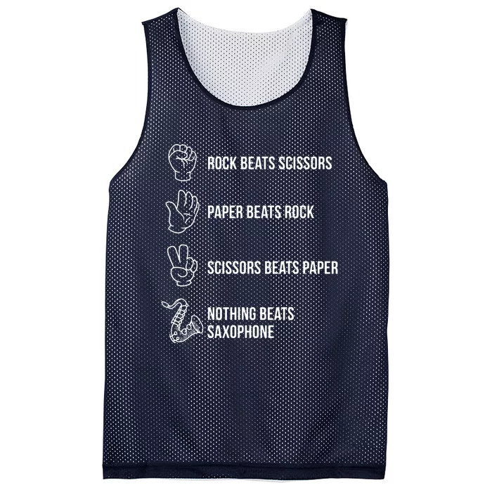 Saxophone Gift Mesh Reversible Basketball Jersey Tank