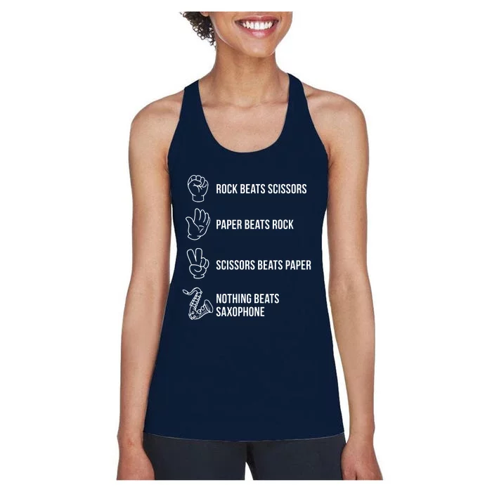 Saxophone Gift Women's Racerback Tank