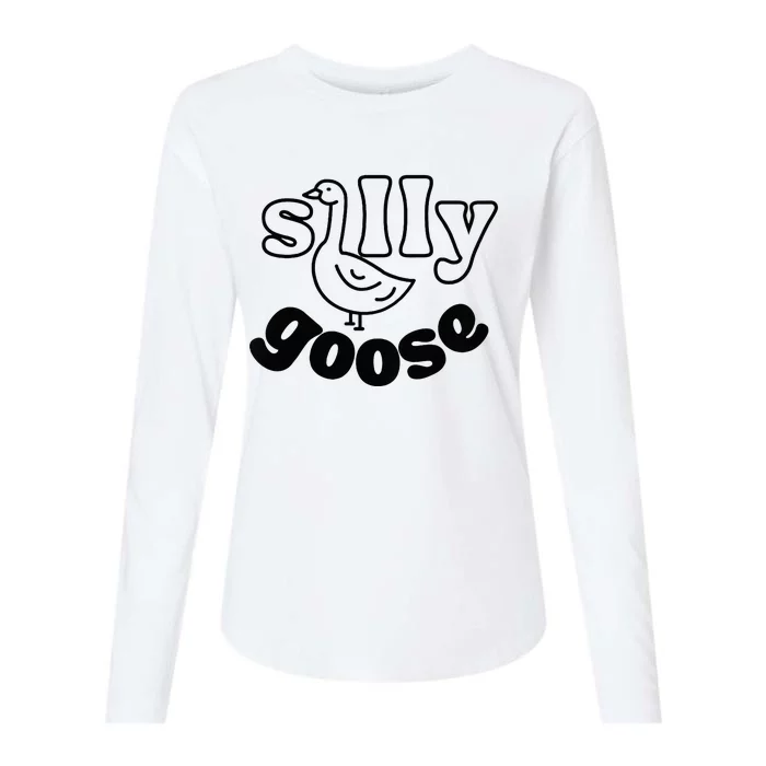 Silly Goose Womens Cotton Relaxed Long Sleeve T-Shirt