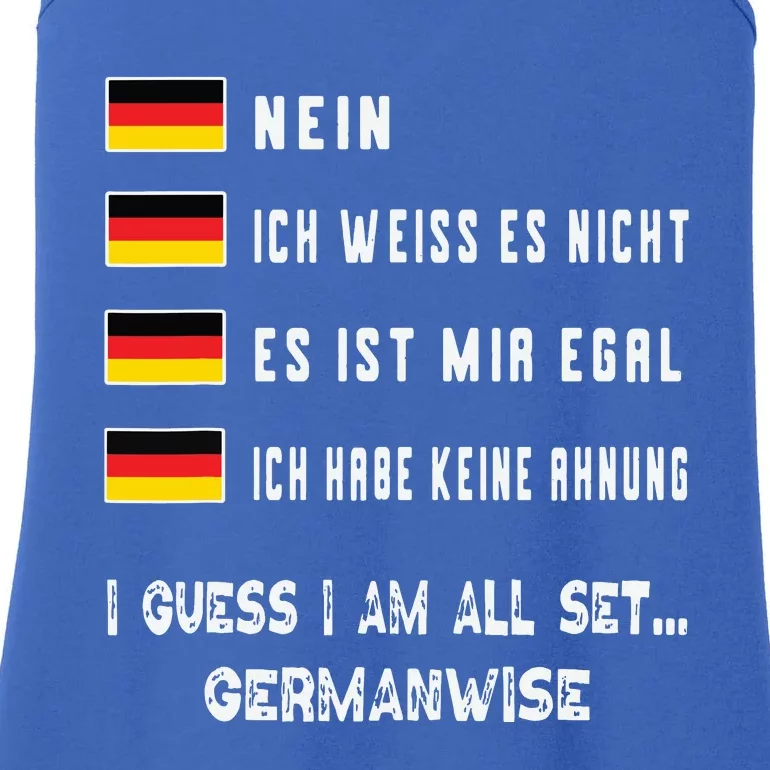 Speaking German Shirts Funny Deutsch Student German Language Ladies Essential Tank