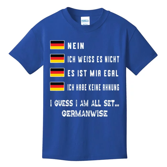 Speaking German Shirts Funny Deutsch Student German Language Kids T-Shirt