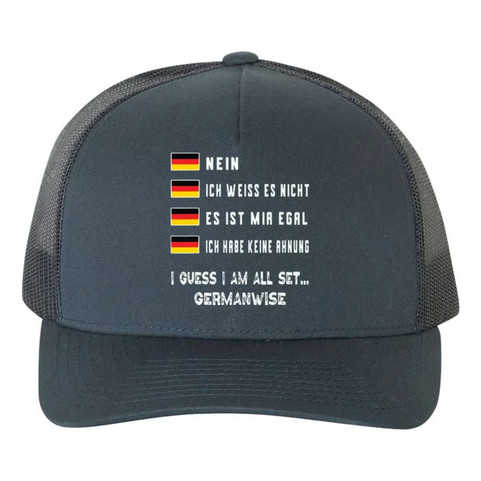 Speaking German Shirts Funny Deutsch Student German Language Yupoong Adult 5-Panel Trucker Hat