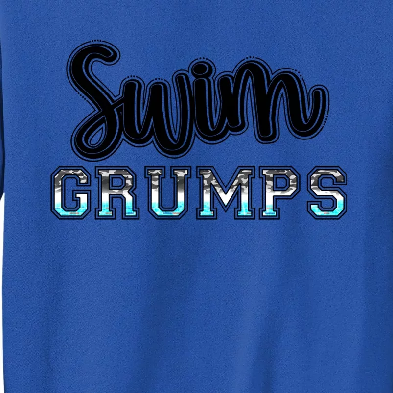 Swim Grumps Swimming Diving Camo Western Fathers Day Gift Sweatshirt