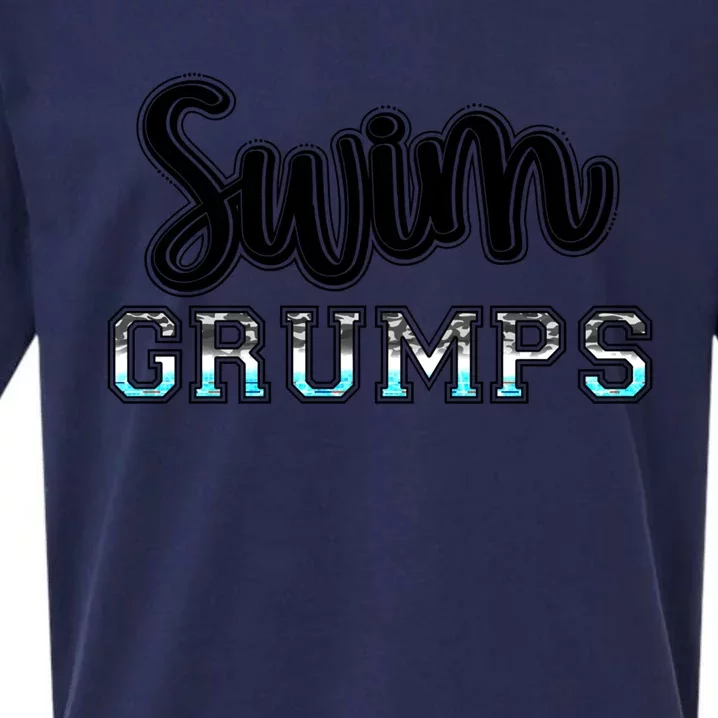 Swim Grumps Swimming Diving Camo Western Fathers Day Gift Sueded Cloud Jersey T-Shirt