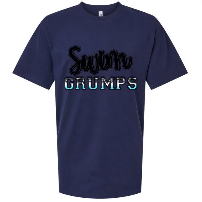 Swim Grumps Swimming Diving Camo Western Fathers Day Gift Sueded Cloud Jersey T-Shirt