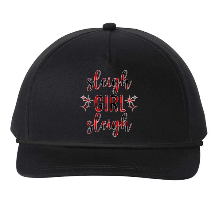 Sleigh Girl Sleigh Christmas Funny Gift Snapback Five-Panel Rope Hat