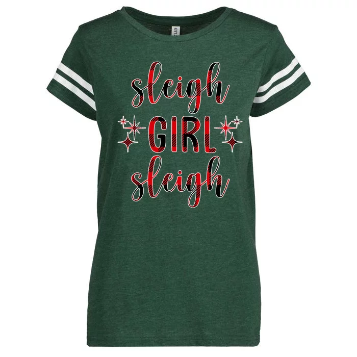 Sleigh Girl Sleigh Christmas Funny Gift Enza Ladies Jersey Football T-Shirt