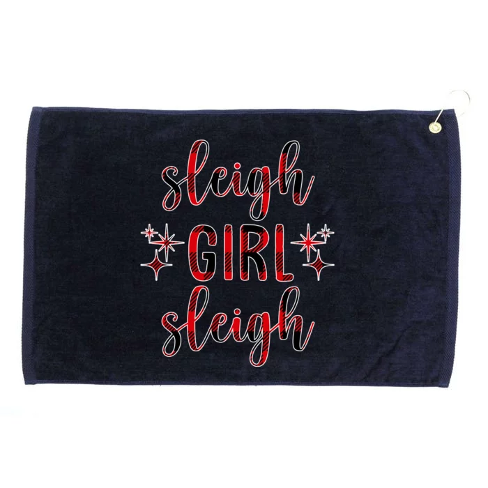 Sleigh Girl Sleigh Christmas Funny Gift Grommeted Golf Towel