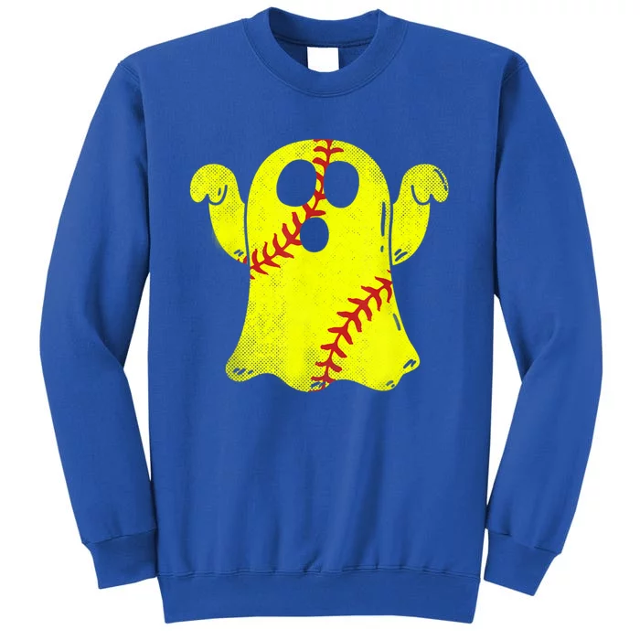 Softball Ghost Softball Lover Halloween Costume Sweatshirt