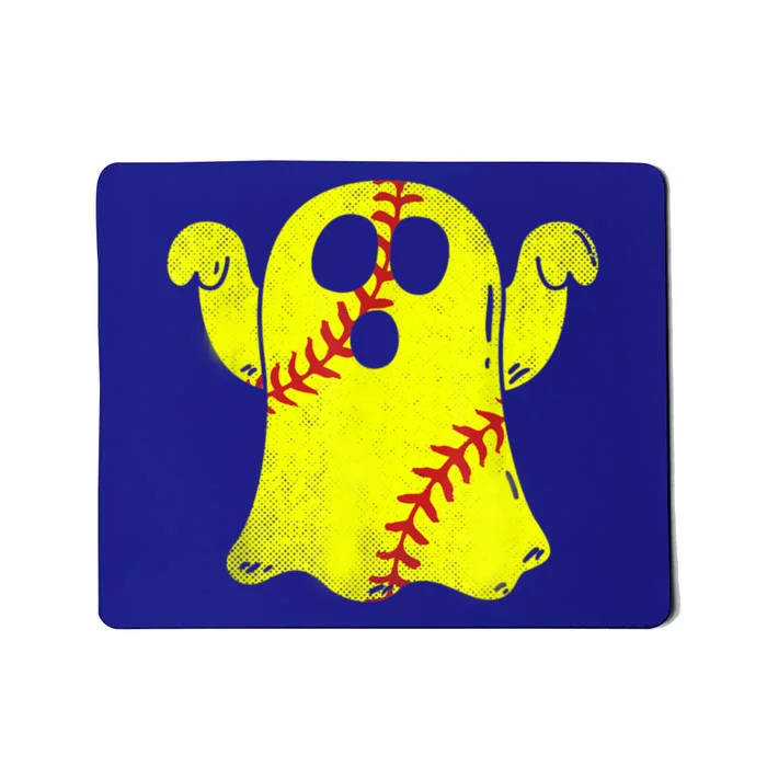 Softball Ghost Softball Lover Halloween Costume Mousepad