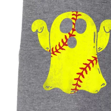 Softball Ghost Softball Lover Halloween Costume Doggie 3-End Fleece Hoodie