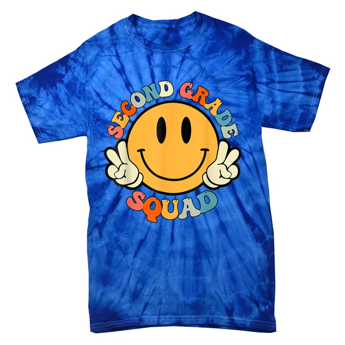 Second Grade Squad 2Nd Grade Teacher Student Back To School Gift Tie-Dye T-Shirt