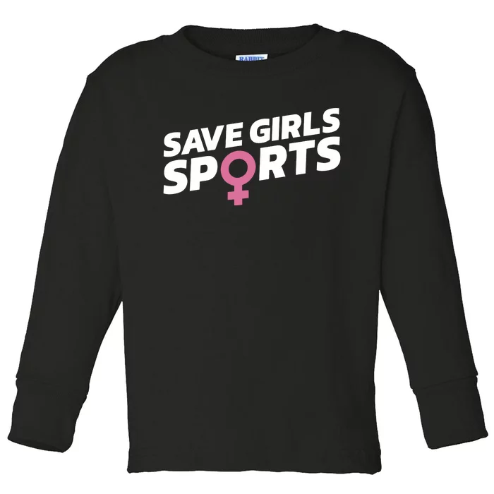 Save Girl Sports Toddler Long Sleeve Shirt