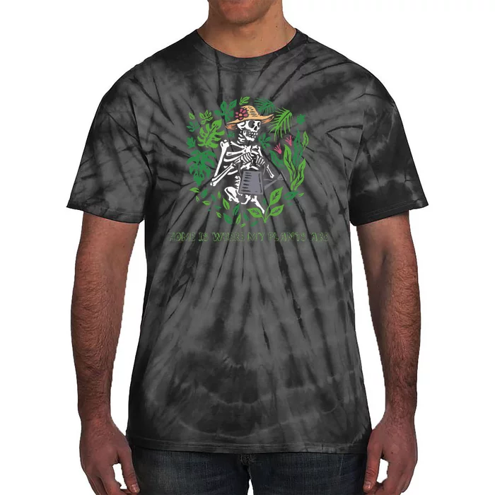 Skeleton Gardening Tie-Dye T-Shirt