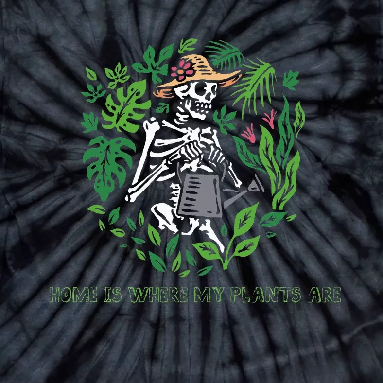 Skeleton Gardening Tie-Dye T-Shirt