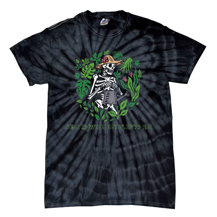 Skeleton Gardening Tie-Dye T-Shirt