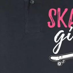 Skater Girl Skateboarding Skateboard Gift Softstyle Adult Sport Polo