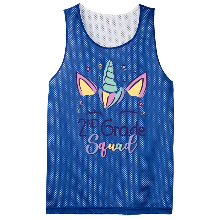 Second Grade Squad Second Day School Little Second Grade Gift Mesh Reversible Basketball Jersey Tank