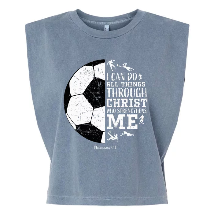 Soccer Gifts Sayings Christian Garment-Dyed Women's Muscle Tee