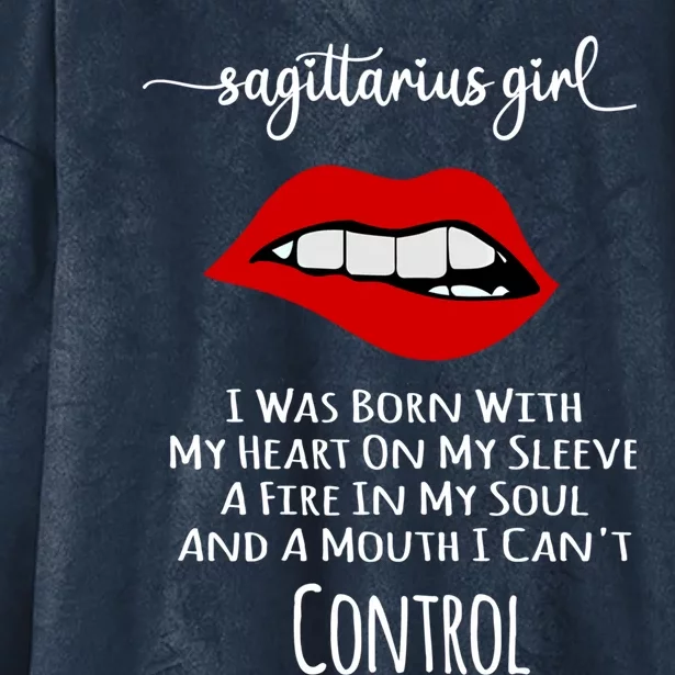 Sagittarius Gift Hooded Wearable Blanket