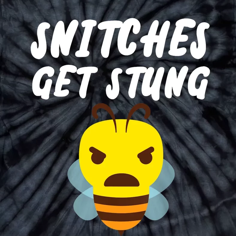 Snitches Get Stung Funny Bee Tie-Dye T-Shirt