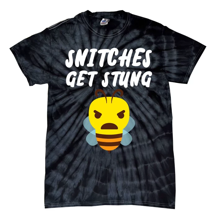 Snitches Get Stung Funny Bee Tie-Dye T-Shirt