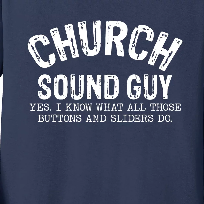 Sound Guy Kids Long Sleeve Shirt