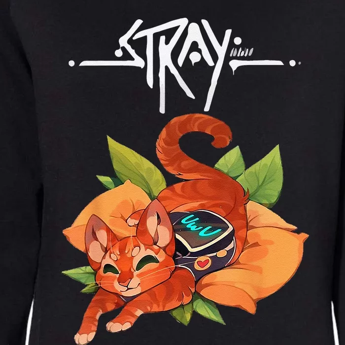 Stray Game Stray Video Game Funny Cat Game Womens California Wash Sweatshirt