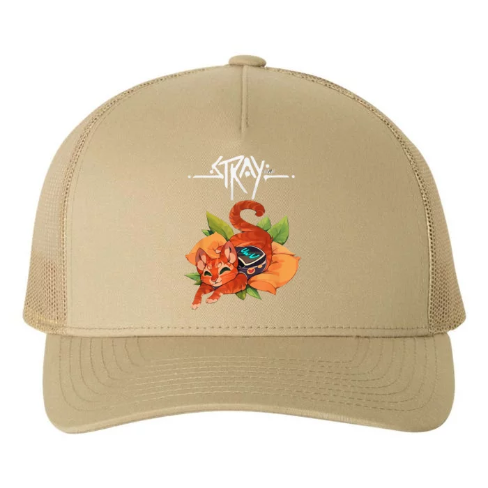 Stray Game Stray Video Game Funny Cat Game Yupoong Adult 5-Panel Trucker Hat