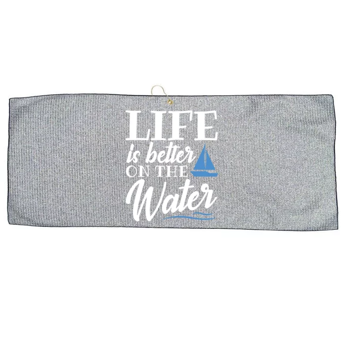 Sailing Gift Sea Boat Ocean Sailer Gift Boating Gift Large Microfiber Waffle Golf Towel