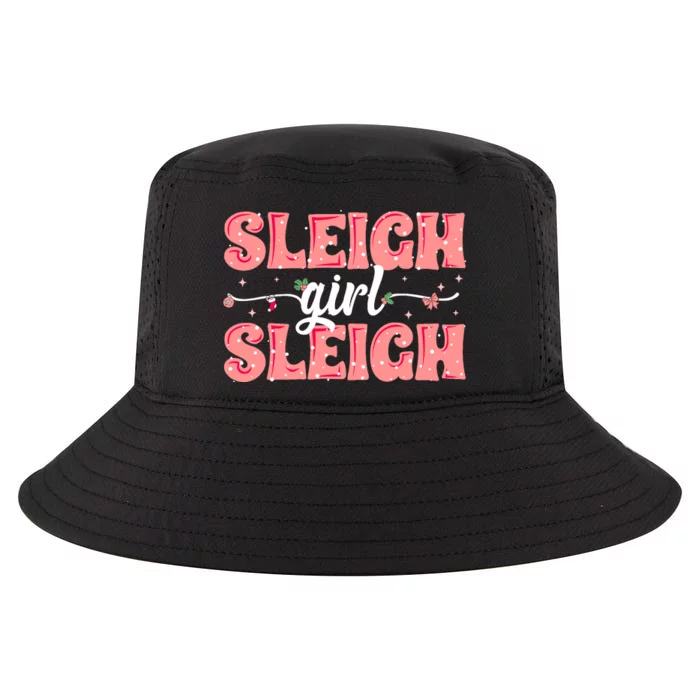 Sleigh Girl Sleigh Retro Christmas Santas Cool Comfort Performance Bucket Hat