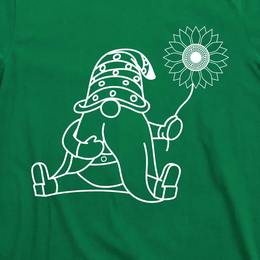 Sunflower Gnome Summer Themed Graphic T-Shirt