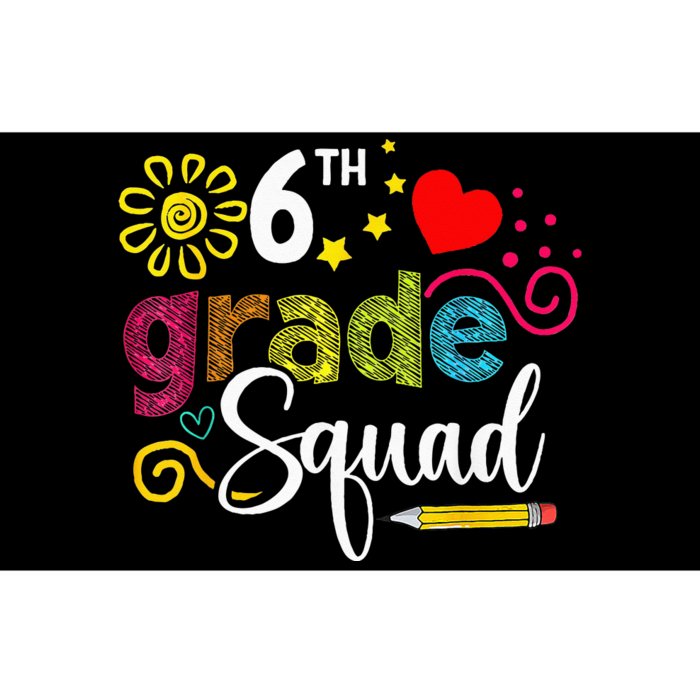 Sixth Grade Squad Back To School 6th Grader Teacher Bumper Sticker