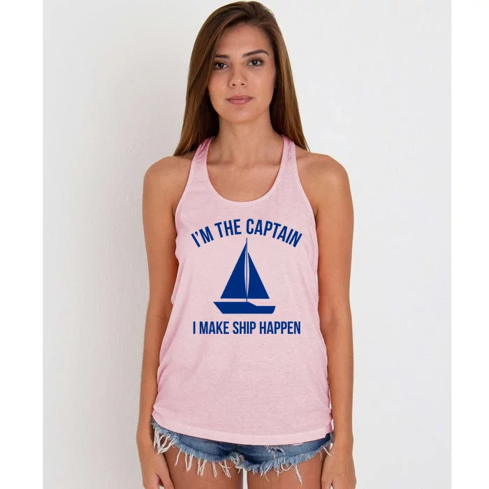 Sailing Gift Ship Pun Sailer Sailboat Gift Boating Gift Women's Knotted Racerback Tank