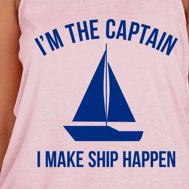 Sailing Gift Ship Pun Sailer Sailboat Gift Boating Gift Women's Knotted Racerback Tank