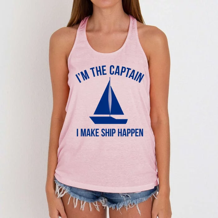 Sailing Gift Ship Pun Sailer Sailboat Gift Boating Gift Women's Knotted Racerback Tank