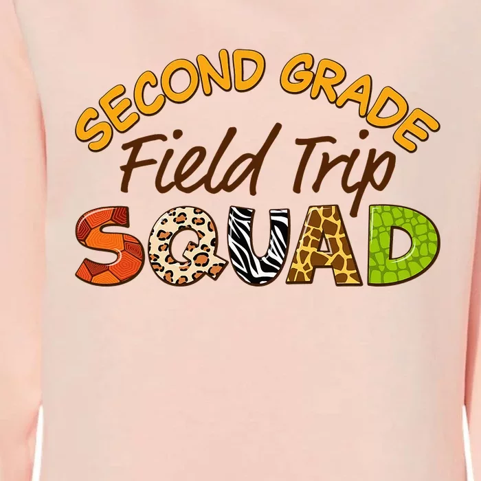 Second Grade Students School Zoo Field Trip Squad Matching Womens California Wash Sweatshirt