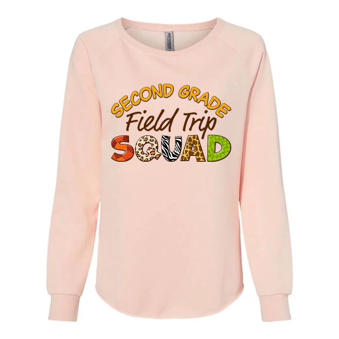 Second Grade Students School Zoo Field Trip Squad Matching Womens California Wash Sweatshirt