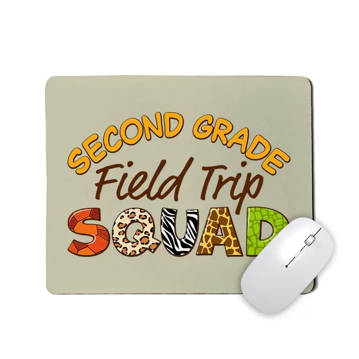 Second Grade Students School Zoo Field Trip Squad Matching Mousepad