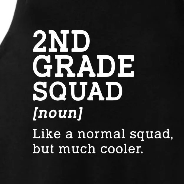 Second Grade Squad Student Teacher Back To School Gift Ladies Tri-Blend Wicking Tank