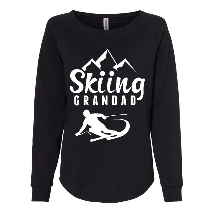 Skiing Grandad Skier Ski Grandpa Gift Womens California Wash Sweatshirt