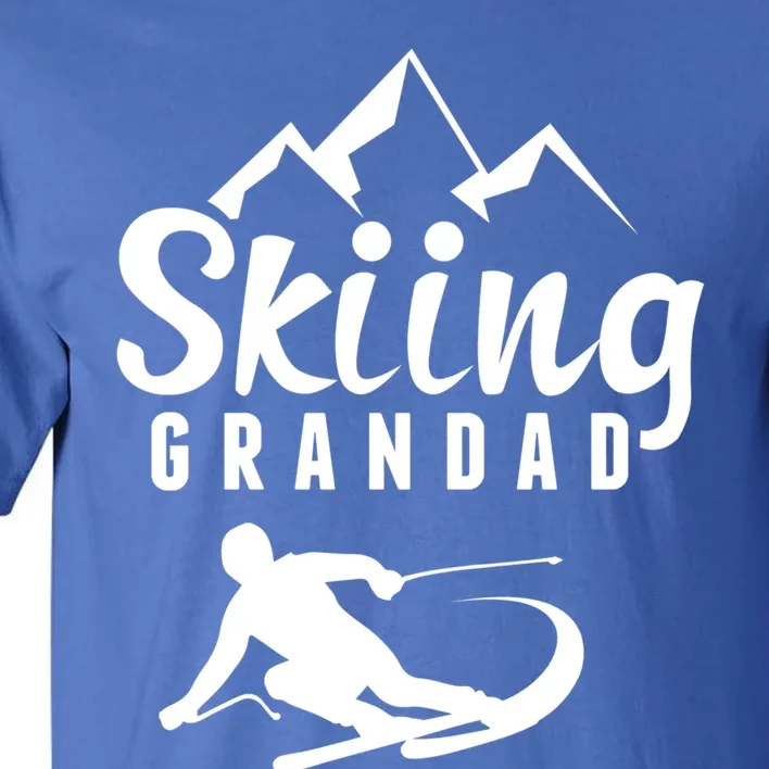 Skiing Grandad Skier Ski Grandpa Gift Tall T-Shirt