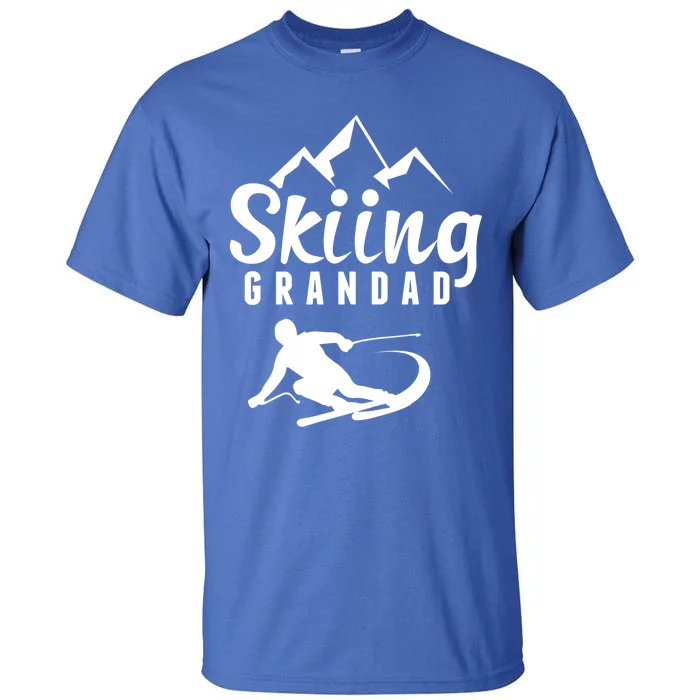 Skiing Grandad Skier Ski Grandpa Gift Tall T-Shirt