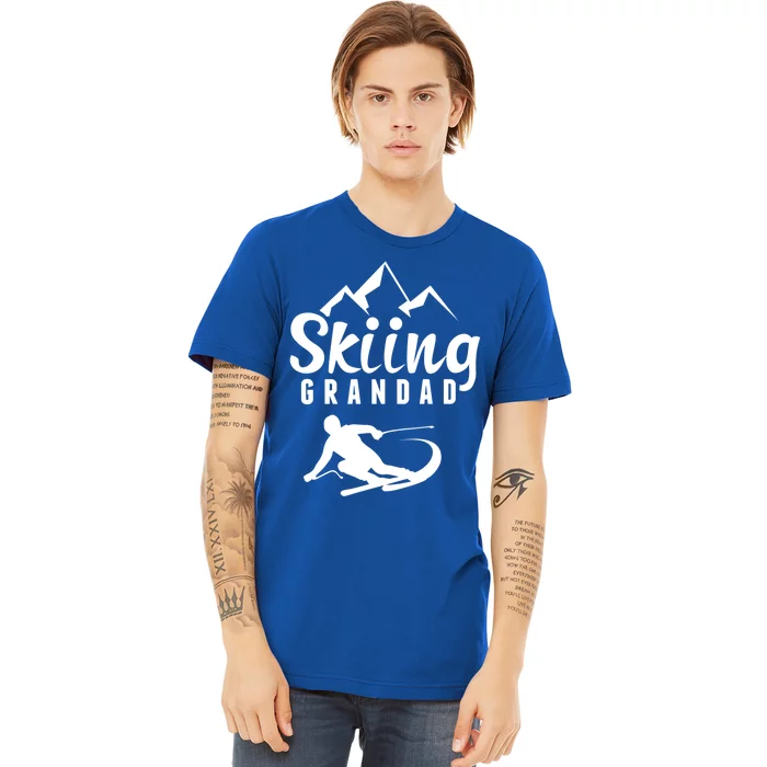 Skiing Grandad Skier Ski Grandpa Gift Premium T-Shirt