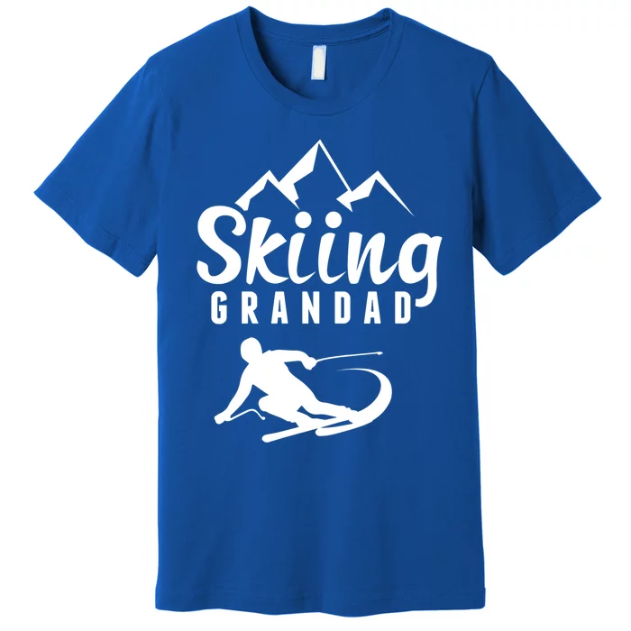 Skiing Grandad Skier Ski Grandpa Gift Premium T-Shirt