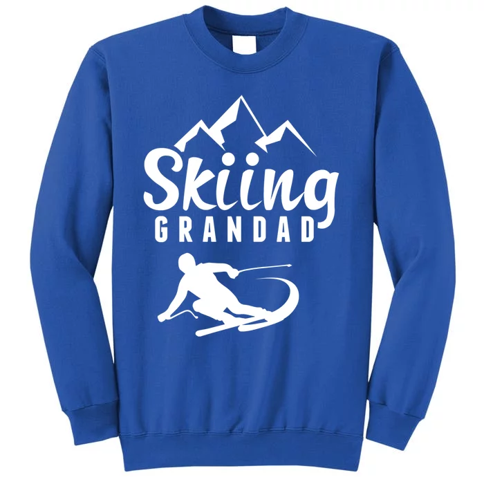 Skiing Grandad Skier Ski Grandpa Gift Tall Sweatshirt