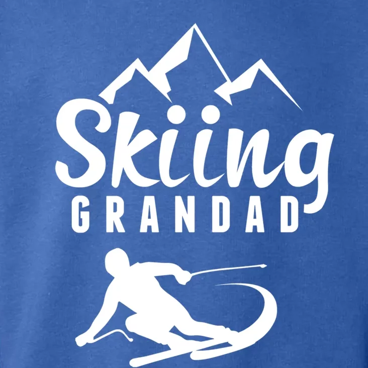 Skiing Grandad Skier Ski Grandpa Gift Toddler Hoodie