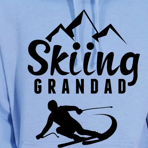 Skiing Grandad Skier Ski Grandpa Gift Unisex Surf Hoodie