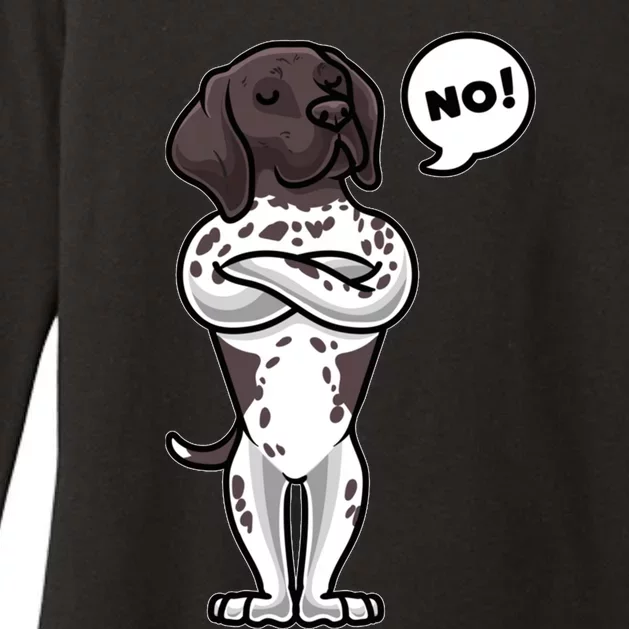 Stubborn German Shorthaired Pointer Dog Womens CVC Long Sleeve Shirt